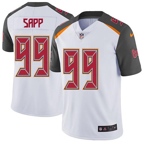 Nike Buccaneers #99 Warren Sapp White Youth Stitched NFL Vapor Untouchable Limited Jersey - Click Image to Close